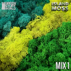 Natural Island Moss - Green Mix (50g)