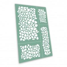 Self-Adhesive Airbrush Masking Stencils - Reptile Skin (9.5x14.5cm)