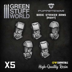 Puppetswar Basic Striker Arms - Right for 28/32mm Wargame Miniatures