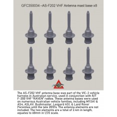 1/35 AS-F202 VHF Antenna Mast Base x8