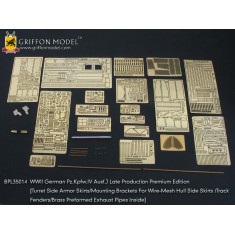1/35 WWII German PzKpfw.IV Ausf.J (Late) Super Detail Set for Dragon 6575 kit