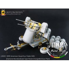 Upgrade Set for 1/35 WWII American Quad Gun Trailer M55 for Dragon 6421
