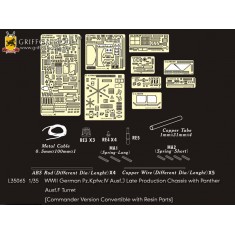 1/35 WWII German PzKpfw.IV Ausf.J (Late) w/Ausf.F Turret Detail Set for Dragon kit #6824