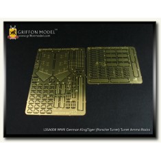 1/35 King Tiger Porsche Turret Ammo Racks for Dragon/Tamiya kits