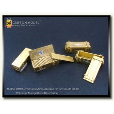 1/35 WWII German 2cm Ammo Storage Bin for Flakvierling 30/Flak 38