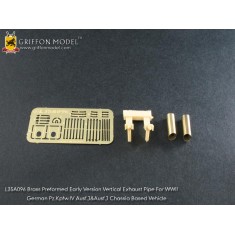 1/35 WWII German PzKpfw.IV Ausf.J Vertical Exhaust Pipe (Early Ver.) for Dragon kits