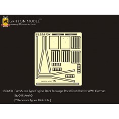 1/35 WWII German StuG.III Ausf.G Early&Late Stowage Rack/Grab Rail Set for Dragon kits