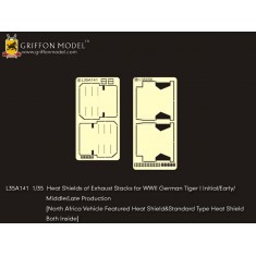 1/35 WWII German Tiger I Heat Shields of Exhaust Stacks for Dragon Smart & Tamiya kits