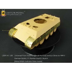 1/35 WWII SdKfz.171 Panther D/A Front Track Fenders & Hull Side Armour Skirts