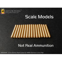 1/35 WWII German 3.7cm Flak Ammo Shell Cases (Brass, 16pcs)