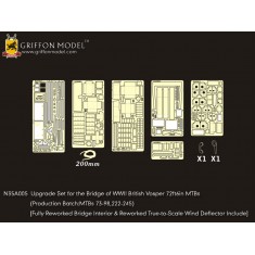 1/35 WWII British Vosper 72ft6in MTBs Bridge Detail Set for Italeri kits