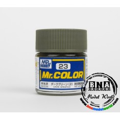 Solvent-Based Acrylic Paint - Semi-Gloss Dark Green II (10ml)