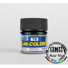 Solvent-Based Acrylic Paint - Metallic Black (10ml)