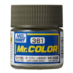 Solvent-Based Acrylic Paint - Aircraft RAF Dark Green BS641 (10ml)