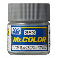 Solvent-Based Acrylic Paint - Aircraft RAF Medium Sea Grey BS637 (10ml)