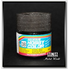 Water-Based Acrylic Paint - Metallic Steel Red (10ml)