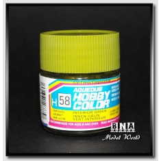 Water-Based Acrylic Paint - Semi-Gloss Interior Green (10ml)