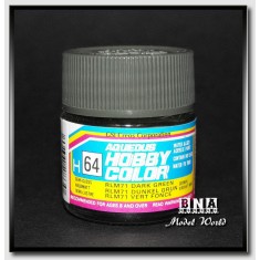 Water-Based Acrylic Paint - Semi-Gloss RLM71 Dark Green (10ml)