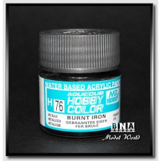Water-Based Acrylic Paint - Metallic Burnt Iron (10ml)