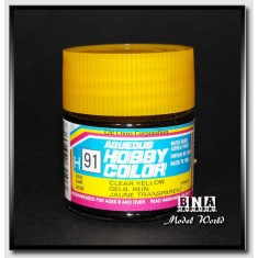 Water-Based Acrylic Paint - Gloss Clear Yellow (10ml)