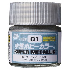 Water-based Acrylic Paint - Aqueous Super Metal Sup Fine Silver (10ml)