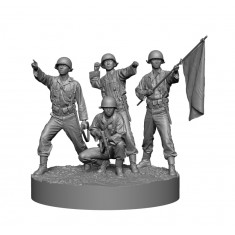 1/48 Korean War 'Glory To My Country' (4 figures and base)