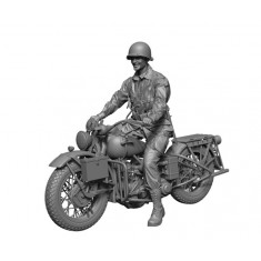 1/24 WWII US Para Ironhorse Rider with Bike
