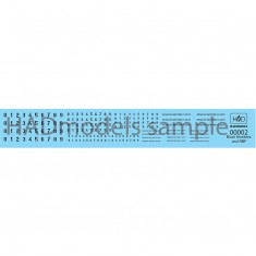 Decals for Wheel Chocks Numbers (Black)