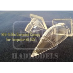 1/32 MiG-15bis Corrected Resin Canopy for Trumpeter Kit