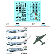 1/144 LI-2 Malev (HA-LIX, HA-LIN & HA-LIT) Decals for Eastern Express kits