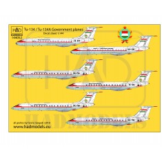 Decals for 1/144 Tu-134/Tu-134A Government Planes