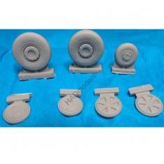 1/32 MiG-21MF/BiS/UM Wheels set for Trumpeter kits