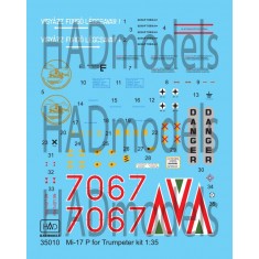 1/35 Mi-17 P Decal sheet for Trumpeter kit