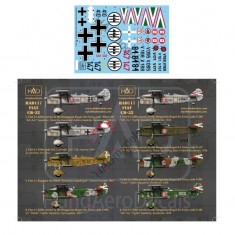 Decals for 1/48 CR-32 (HunAF black 84, V188/169/161/171/095, German 147 & Italian410-8)