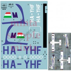 Decals for 1/48 AN-2 Malev HA-YHF