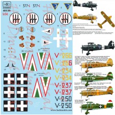 Decals for 1/48 CR-42 (HunV-237/234/266/250,Italian 377-4 nightfighter)
