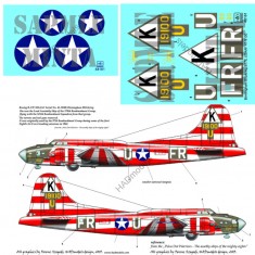 Decals for 1/48 USAAF B-17E Birmingham Blitzkrieg