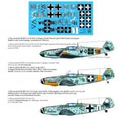 Decals for 1/48 Messerschmitt Bf 109 G-14 (W058, Black 1, < 2+I)