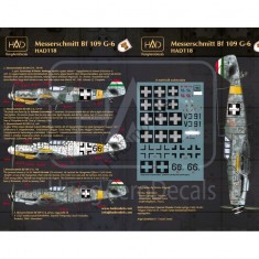Decals for 1/72 Messerschmitt Bf 109 G-6 (66 Erzsike, 14, V391)