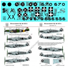 Decals for 1/72 Messerschmitt Bf 109 B/D