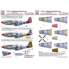 1/48 North American P-51B Mustang Decal Sheet