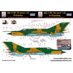 1/48 MiG-21 Hungarian Stencil Decal Sheet