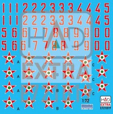 1/72 Hungarian National Insignia and Numbers 1951-1990 Decal Sheet