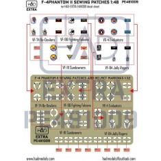 1/48 F-4 Phantom II VF-84/VF-111/VF-74/VF-96/VX-4 Sewing Patches Photo-Etched Parts