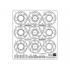 1/12 Etched Parts For Kawasaki GPZ900R A1 1984