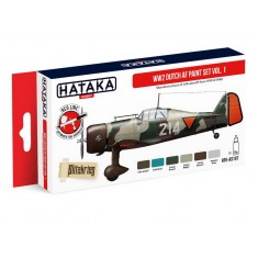 Acrylic Paint Set for Airbrush - WWII Dutch AF Vol. 1 LVA 1919-1940 (6x 17ml)