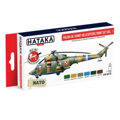 Acrylic Paint Set for Airbrush - Polish AF/Army Helicopters Vol.1 (6x 17ml)