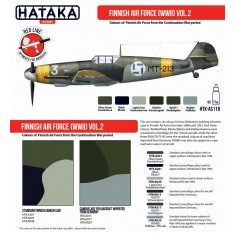 Acrylic Paint Set for Airbrush - WWII Finnish AF Vol. 2 (6x 17ml)