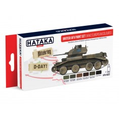 Acrylic Paint Set for Airbrush - WWII British AFV in Europe from 1939 till 1945 (17ml x 6)