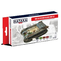Acrylic Paint Set for Airbrush - WWII AFV Interior Colours (17ml x 6)